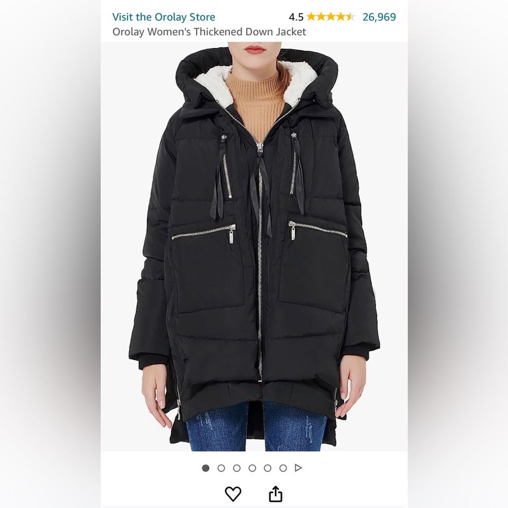 Orolay (Amazon) coat! Size Small